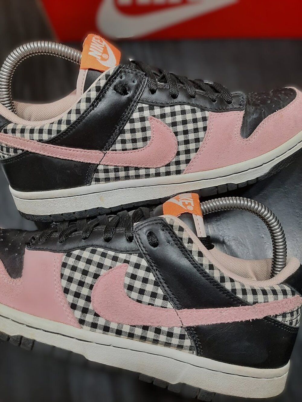 2006 Nike Dunk Low Women's Picnic Pink Plaid Sz 7 308608-161 Vtg Rare Sneakers - Picture 16 of 16